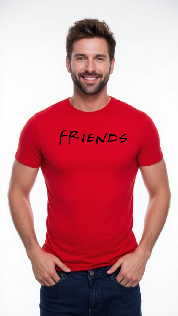 No Pain No Gain Men's Round Neck T-Shirt Combo – White, Red & RoyalBlue (180 GSM Cotton) - Image 4